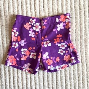 Gymboree cotton floral shorts, Girls’ size 7, EUC